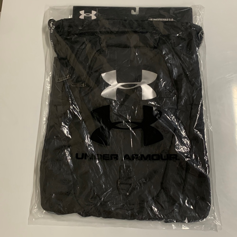 Under Armour UA Undeniable 2.0 Sackpack - Black - New With Tags - Unisex